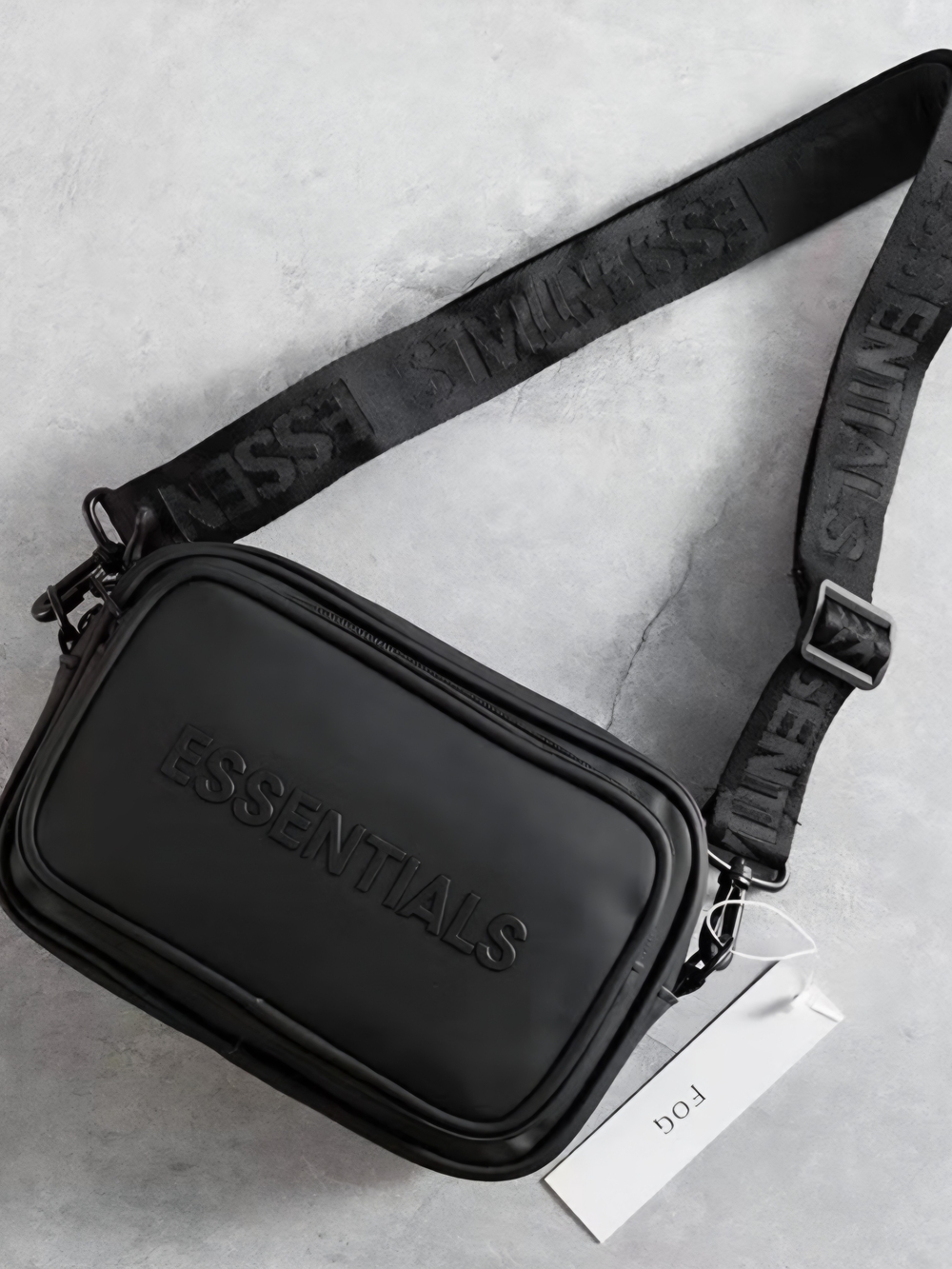 Essentials Messenger Bag  with Embossed Logo - Picture 3 of 6